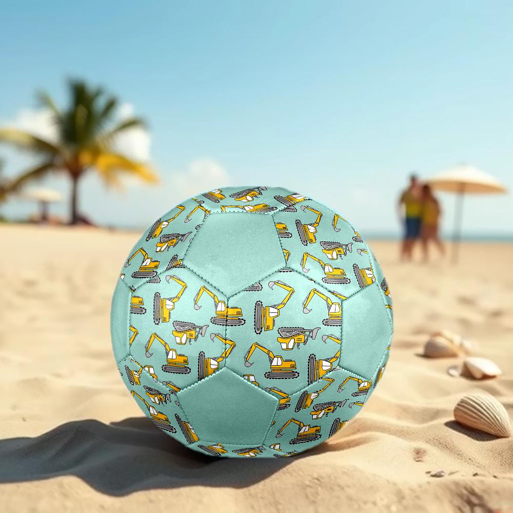 1PC Construction Equipment Soccer Ball Size 5 Football Machine Sewn Indoor/Outdoor Universal Football W100