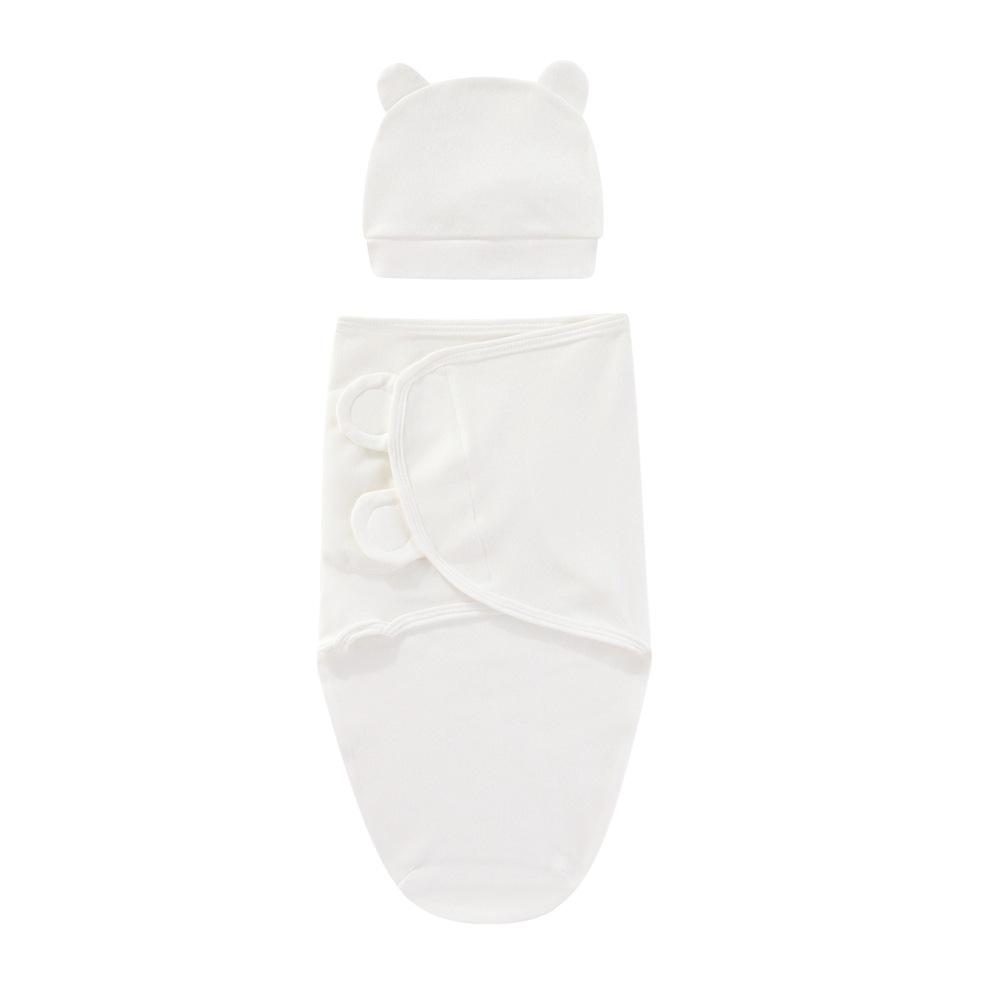 Newborn Cotton Baby Swaddle Sleeping Bag Soft Breathable Anti-Kick Cartoon Pattern Nordic Style for Spring/Summer/Autumn
