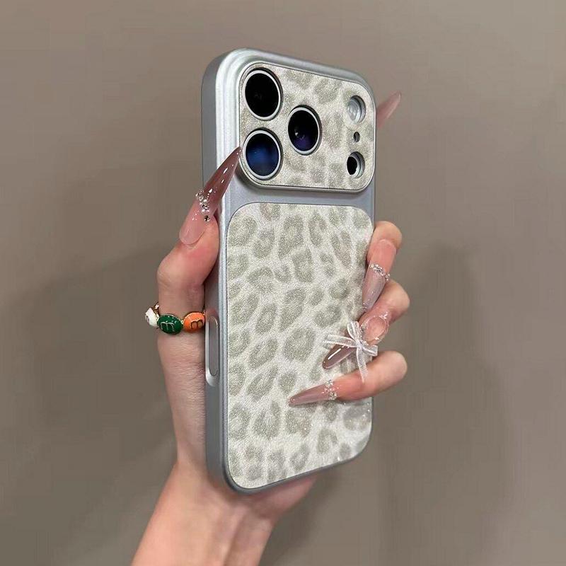 Luxury Seconds Change 17 Leopard Print Phone Case For iPhone 13 14 15 16 17 Pro Max Shockproof Bumber Cases Cover