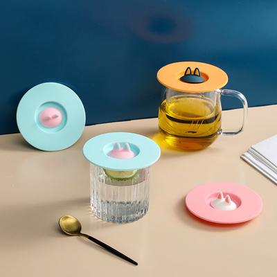 1PC Anti-Staub-Cup-Abdeckung Tassen Abdeckung Katze Ohr Silikon Dichtungen wiederverwendbare Drinkware Teile