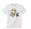 Camiseta Calvin And Hobbes de los 80 Unisex Manga Corta Blanca S-5XL KN247 Camiseta Unisex