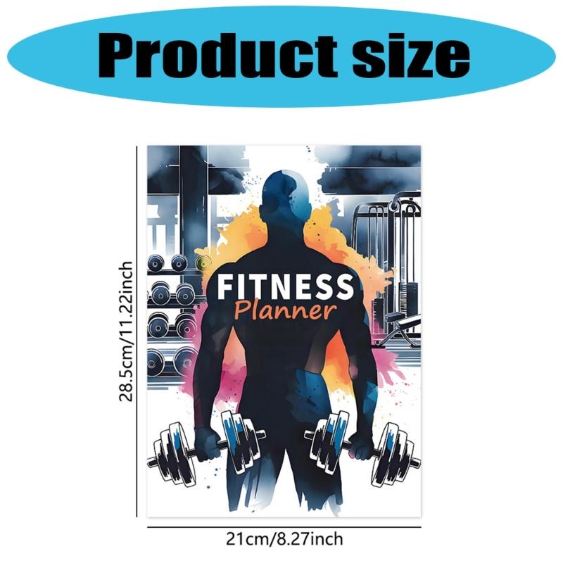 Portable Fitness Journal for Beginner and Enthusiasts to Track Progress and Adjust Plan