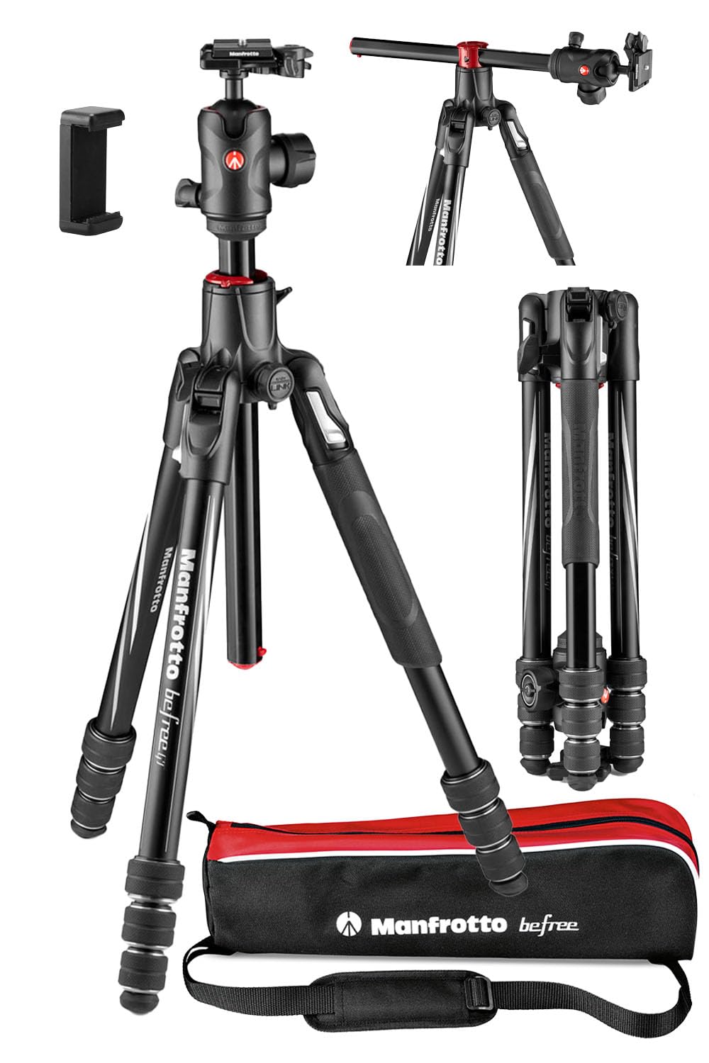 

Тримач для смартфона Manfrotto входить до комплекту befree GT