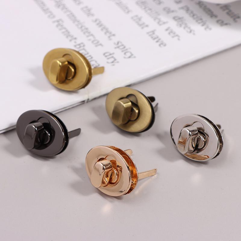 1Pc Metal Oval Twist Lock Durable Clasp Turn Lock For Diy Handbag Bag Purse Luggage Hardware Closure Bag Parts Accessories