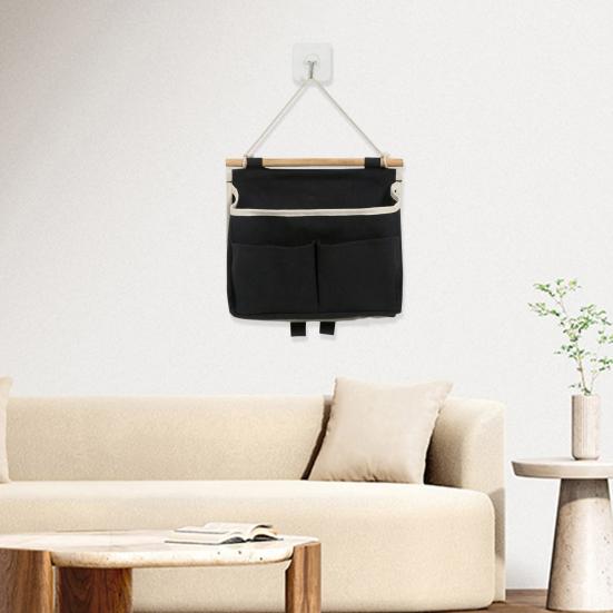 Hanging Storage Bag Multi Pockets Large Capacity Wall Mount Organization Bedside Keys Headband Organizer Bag Household Supplies