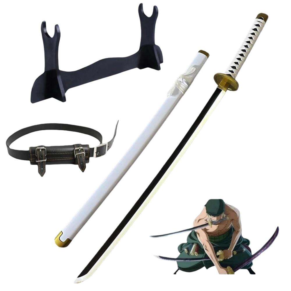 

40inch Glow Roronoa Zoro Katana Ninja Knife Sword Led Light Anime Cosplay Real Size Japanese Katana Original Samurai Sabre Gift