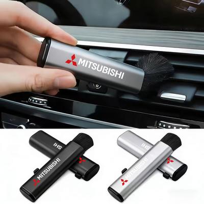 Car Retractable Air Outlet Cleaning Brush Dust Small Soft Brush For Pajero ASX Colt I200 Space Delica Eclipse Lancer