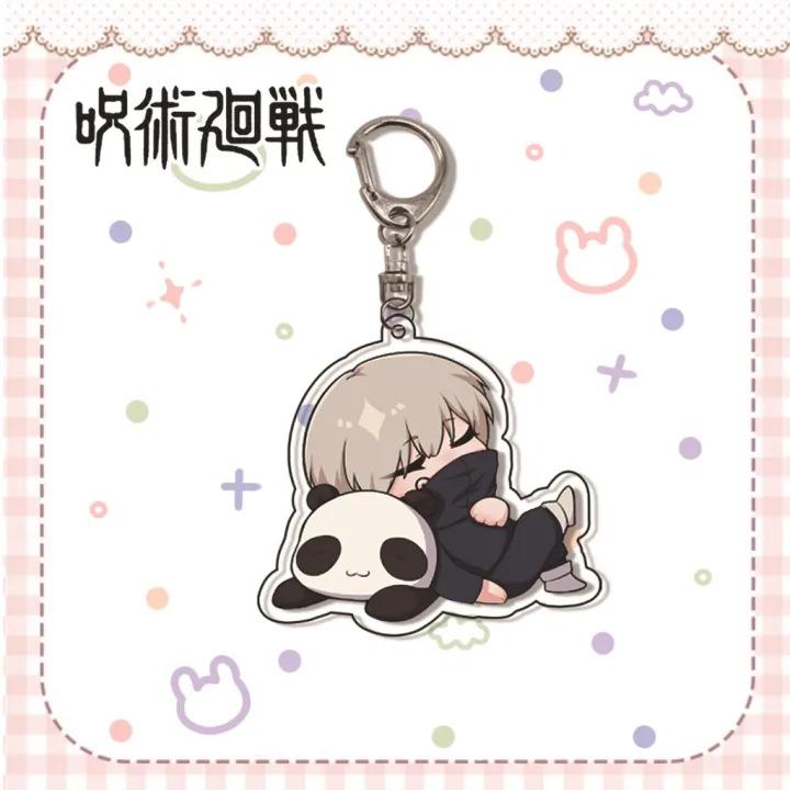 Jujutsu Kaisen Gojo Satoru Itadori Acrylic Keychain 55mm Anime Cosplay Accessory