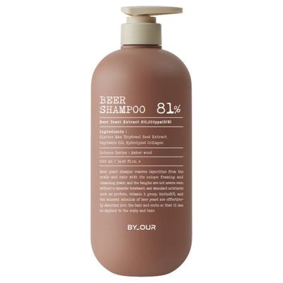 BY-OUR Schwarzes Bier Anti-Haarausfall Shampoo 81% 1.020 ml
