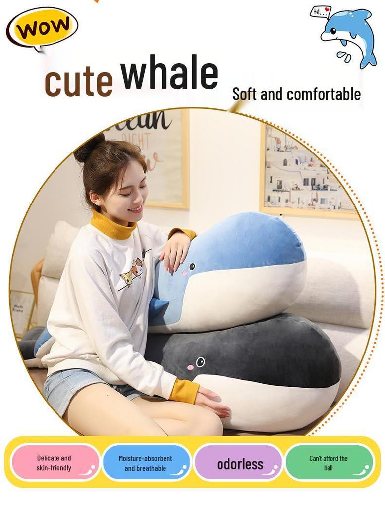 Cartoon Whale Shark Plush Toy Soft Pillow