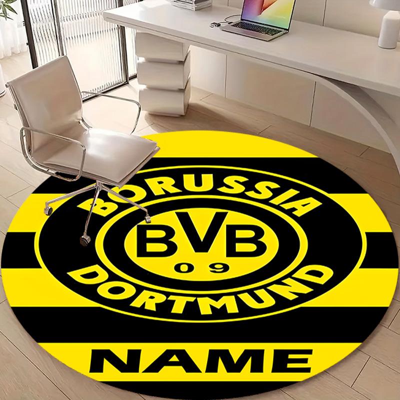 Personalized B-BVB Round Chair Office Rug - Perfect for Mat, Office Chair & More - Ideal Gift for Birthdays and Holidays