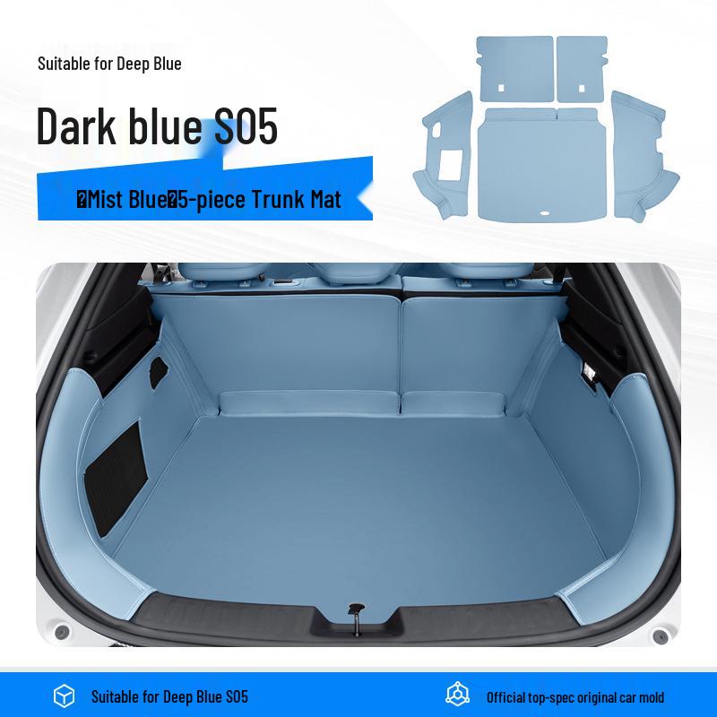 Tiefblau S05 Kofferraummatte & Aufbewahrungsbox für Auto-Innenraum-Modifikation