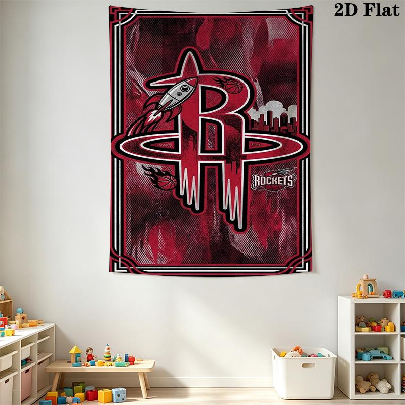 Rockets Basketball Team Logo Print Bedding 1 Duvet Cover 2 Pillowcase Without Core Duvet Cover And Pillowcase Christmas Birthday Gift