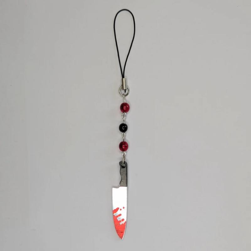 Halloween Gothic phone charms - pumpkin {Bearies} (halloween, spooky, pastel goth, grunge, y2k) красный