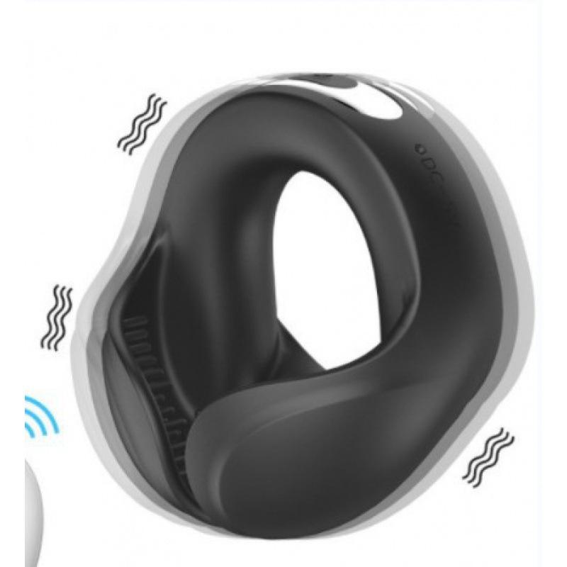 Silicone Rechargeable Vibration Cock Ring with Remote Control for Enhanced Male Performance