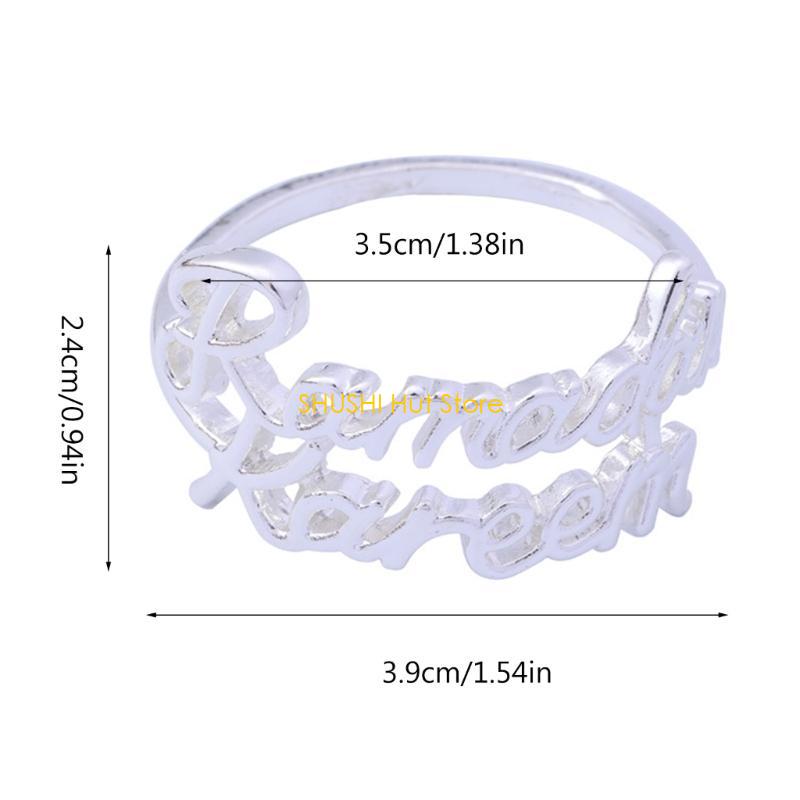 6pcs Napkin Rings for Party Ramadans Kareem Napkin Buckle Dining Accessories D57B