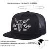 Unisex Ox Head Letter Embroidery Hip-hop Net Hats Spring Summer Outdoor Adjustable Casual Baseball Caps Sunscreen Hat