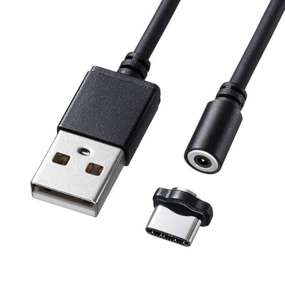 SANWA SUPPLY Magnetický odpojitelný USB 1m Ultra-malý kabel typu C, (KU-CMGCA1)