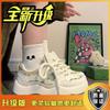 2025 new campus style platform women's shoes spring and summer versatile popular white shoes female leisure sports female students