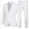 2025 Men's European American Casual Suit Set: Two-Piece Trousers & Jacket for Weddings and Banquets