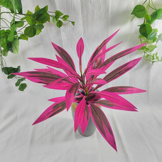 Large Realistic Artificial Fern And Plants with Green Dragon's Blood Tree Faux Foliage, UV Resistant Outdoor