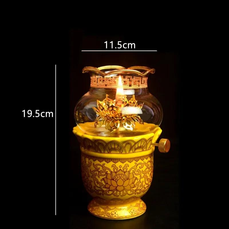 Buddha Hall Obětní stůl Keramika Mísa na ovoce Olejová lampa Kreativita Domácí dekorace Řemeslo Tradiční buddhismus Bohoslužebné potřeby