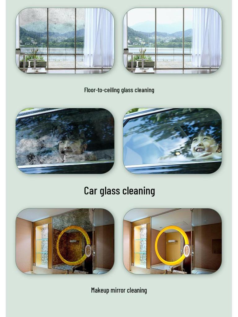 Glass & Mirror Cleaner: Stain & Limescale Remover Liquid for Windows & Household Use.