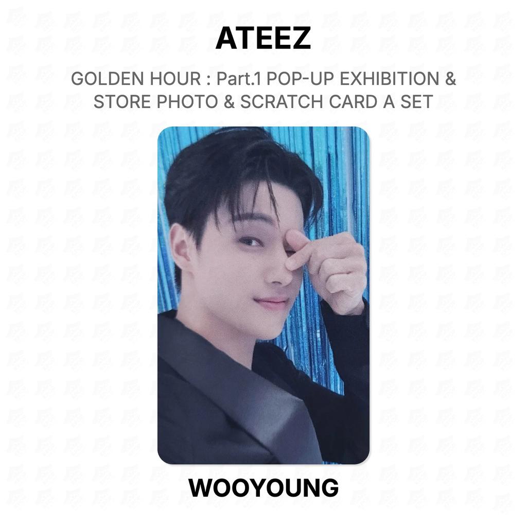 ATEEZ GOLDEN HOUR : Part.1 POP-UP EXHIBITION & STORE PHOTO & SCRATCH CARD A SET Official Photocard