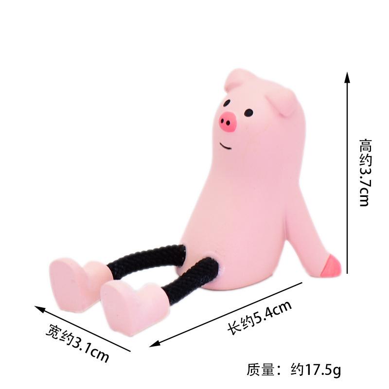 Romance Japanese Cat Groceries Pink raised pig Play Gifts INS Resin Crafts DIY memo clip Small Ornaments Collection Gifts