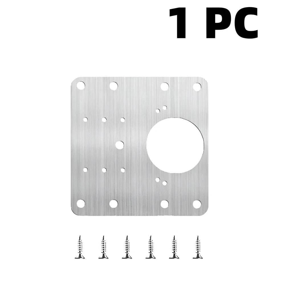 Cabinet Hinge Repair Plate Kit Rust-Resistant Large Hinge Repair Board Door Hinge Repair Kit Plate with Mounting Screws