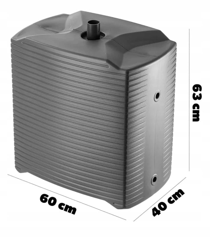 Modular Anthracite Rainwater Tank 125L