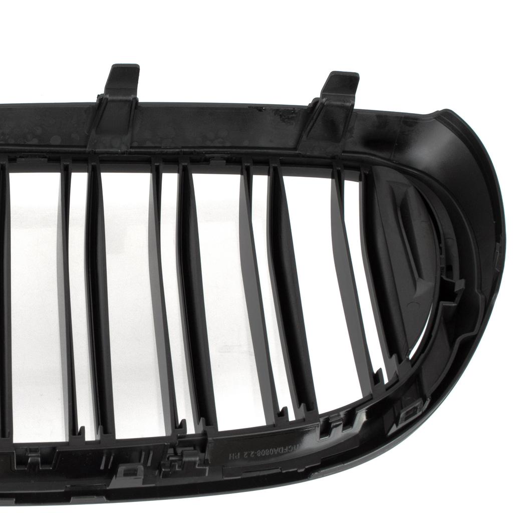BMW 7 G11 G12 2015- Grille Between Headlights (Kidneys) Left + Right Set, Black Glossy Double Bar