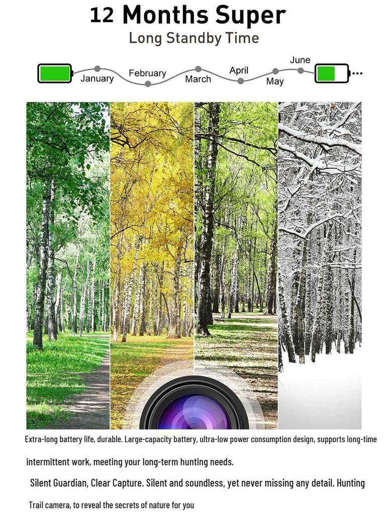 Waterproof HD Night Vision Hunting Camera with Motion Detection - Outdoor Infrared HC-802A