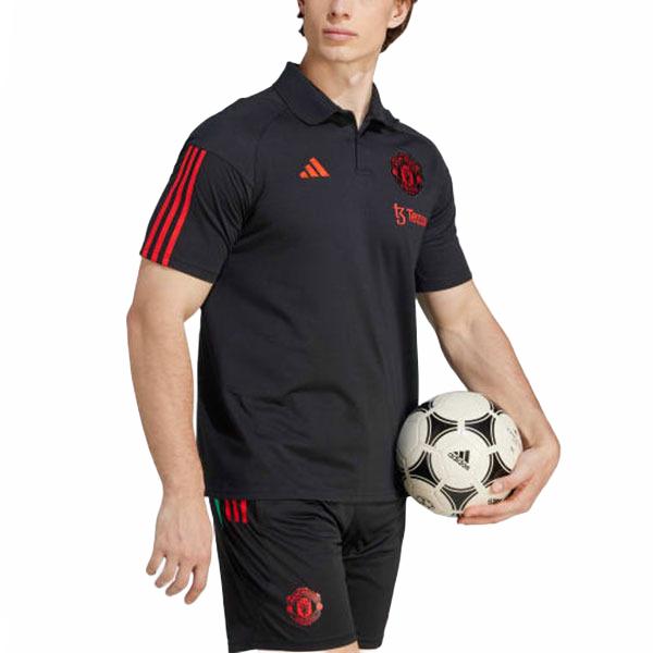 adidas Manchester United TIRO 23 Poloshirt Herren Schwarz IM0521