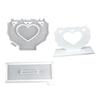 Individualized Frames and Decors Mold Creative Heart Shaped Ornament Silicone Mold For DIY Projects And Home Accent