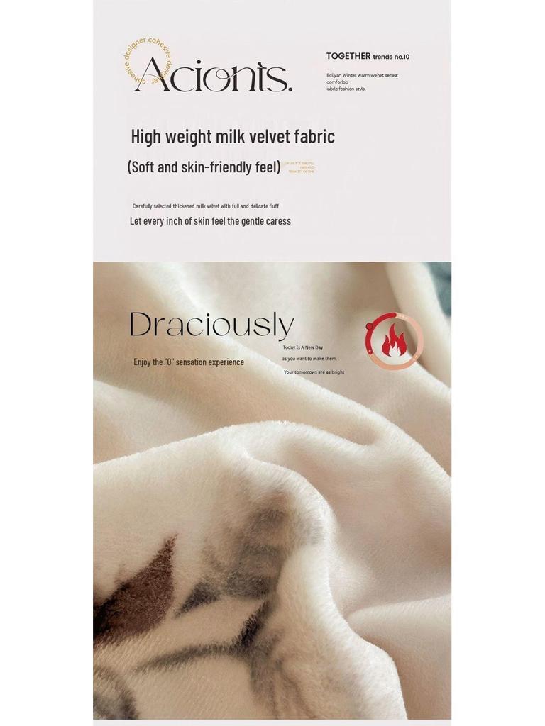 G5Z Französisches Retro Luxus Warmes Koralle Bettwäscheset - 4 Teile (Doppelseitige Bettwäsche & Bettbezug)