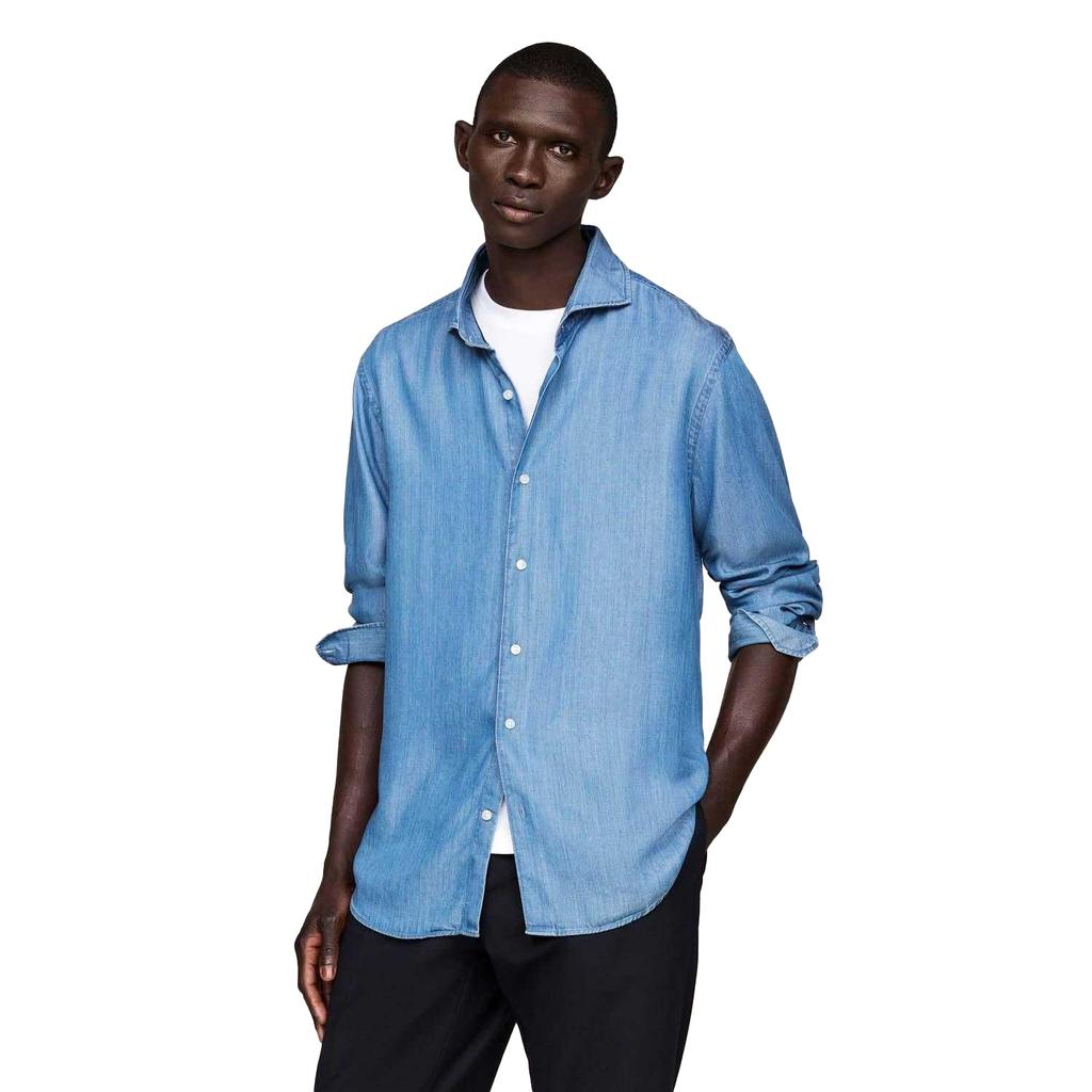 Tommy Hilfiger Mens Plain Slim Shirt