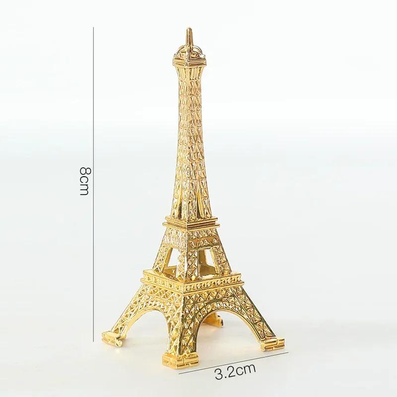 Paris Eiffel Tower Metal Crafts Home Decoration Accessories Figurine Statue Model Souvenir Home Interior Design Ornaments