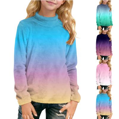 Children's Daily Casual Long-sleeved Printed Tops T-shirt