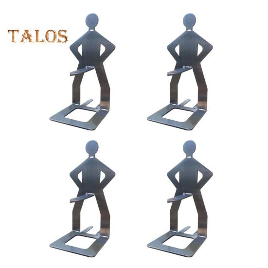 

Стойка для гриля из нержавеющей стали для барбекю и сосисок, стойка для жарки хот-догов в форме человека, многоцелевая подставка с антипригарным покрытием, держатель для фрикаделек 4pcs