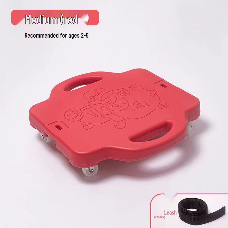 Children's Sensory Integration Scooter: Four-Wheeled Vestibular Balance Board for Crawling and Fitness.