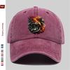 pc Fashion Flame Biker Skull Print Baseball Cap Party and Racing Decorative Sun Hat Multiple Colors Available Home Leisure D