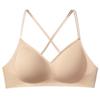 Ice Cream Backless Seamless Wireless Bra - Comfortable Women's Criss-Cross Thin Strap with Fixed Cup