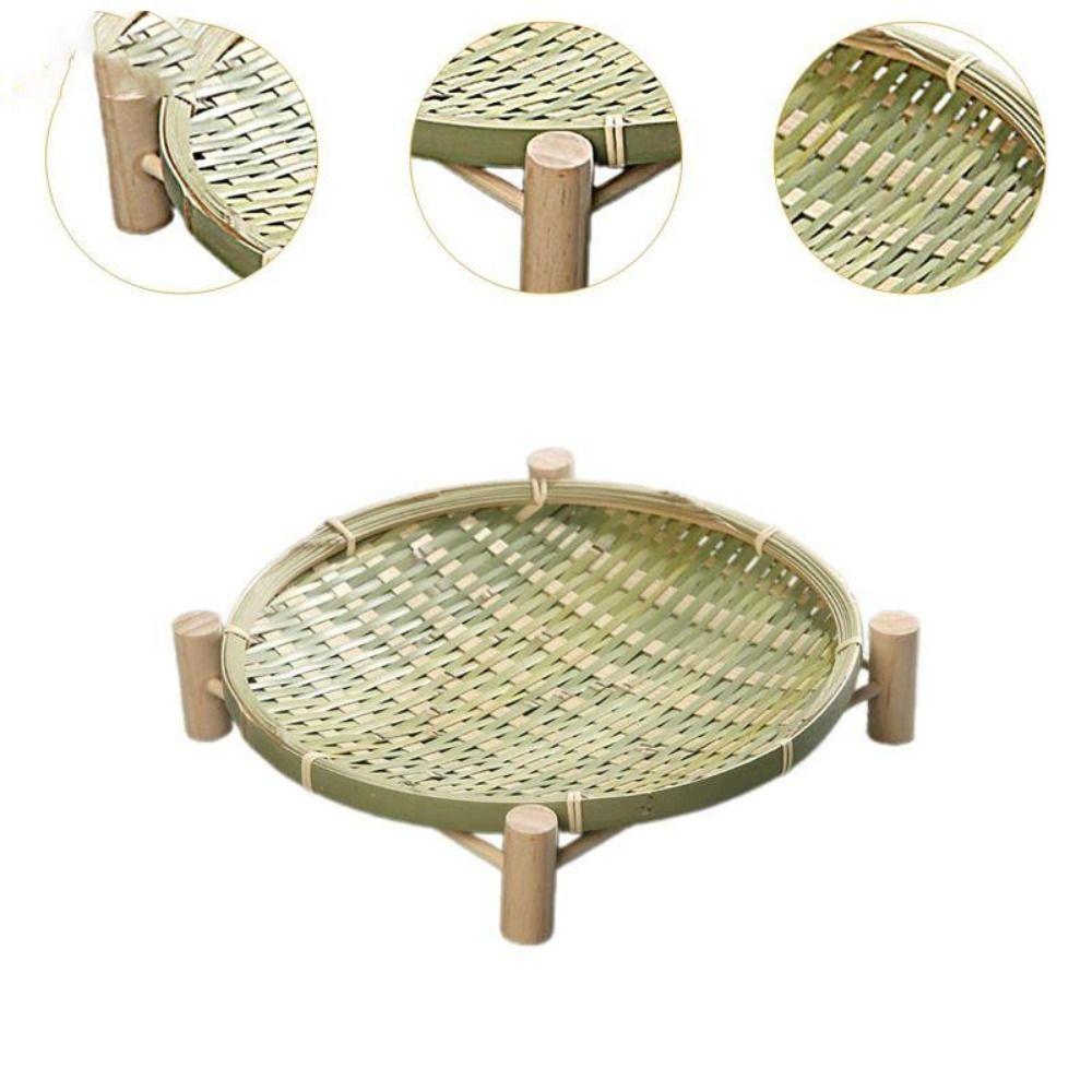 Decorative Basket Bamboo Dried Fruit Tray Woven Storage Baskets New Bamboo Basket Trays