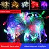 Waterproof Colorful LED Flashing Star String Lights for Christmas, Weddings, and Indoor/Outdoor Decorations