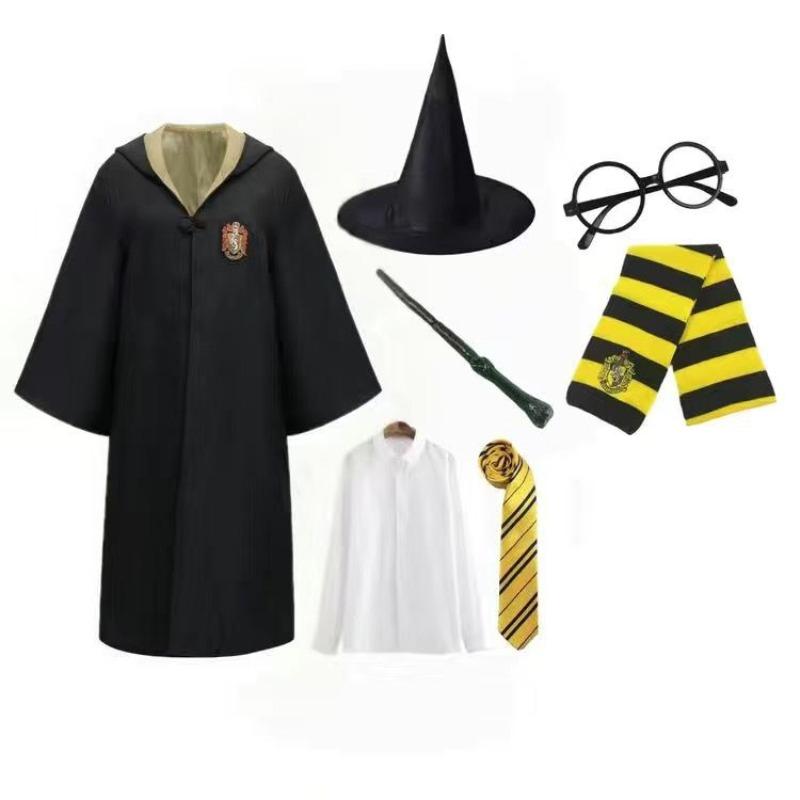 Harry Potter Cosplay Kostüm Magier Robe Kleidung Zubehör Erwachsene Kinder Schuluniform Halloween Umhang