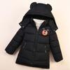 Fashion Baby Boys Jacket Autumn Winter Bear Keep Warm Hooded Down Coat Kids Child Outerwear