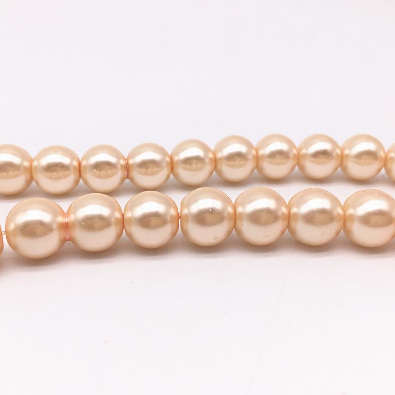 NEW 4/6/8/10mm Round Beads Loose Glass Pearl Spacer Charm Beads for Jewelry Making Diy Handmade Bracelet Accessories