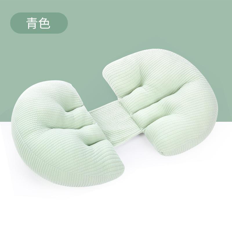 New Maternity Pillow for Back and Side Sleeping Pregnancy Wedge Belly Support Multipurpose Knit Cotton Pillow