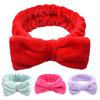 Make-up Hoofdband Effen Kleur Hoge Elasticiteit Huidvriendelijk Strikje Koraalvlies Haarband Haaraccessoires